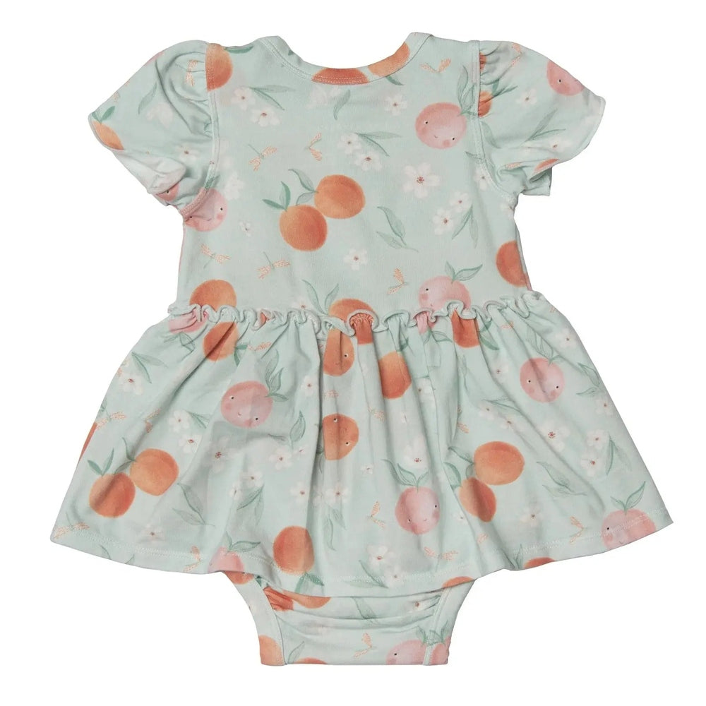 Loulou Lollipop Bodysuit Dress Peaches