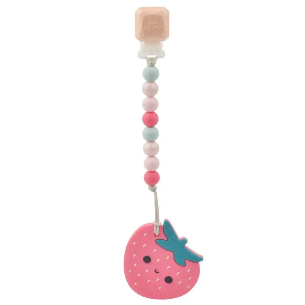 Loulou Lollipop Gem Pacifier Clip Teether Set
