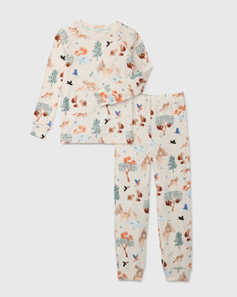 Loulou Lollipop Long Sleeve Pajama Set - Llama Adventures