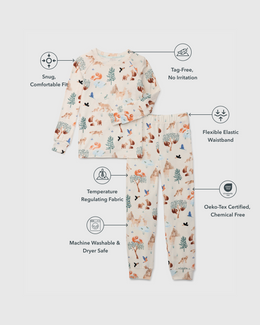 Loulou Lollipop Long Sleeve Pajama Set - Llama Adventures