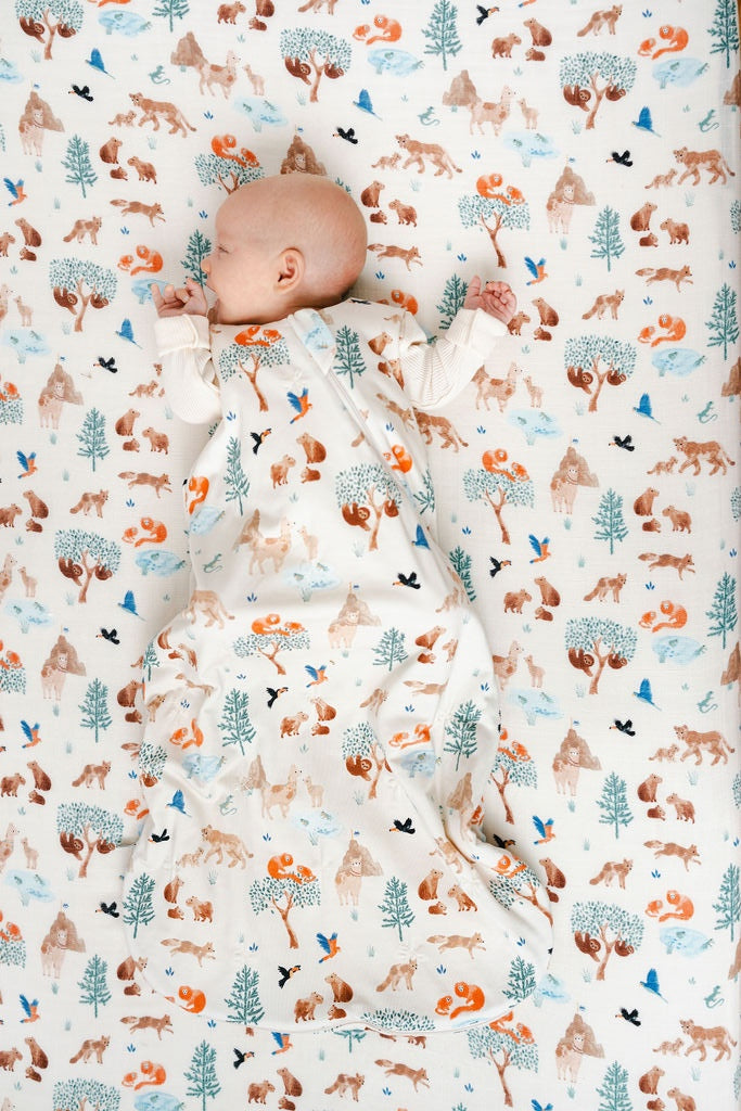 Loulou Lollipop Muslin Fitted Crib Sheet – material and detail view 3 of 3