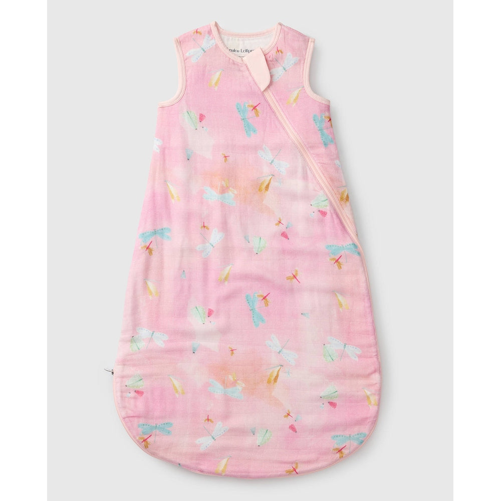 Loulou Lollipop Muslin Lightweight Sleep Bag 0.5 TOG - Dancing Dragonflies