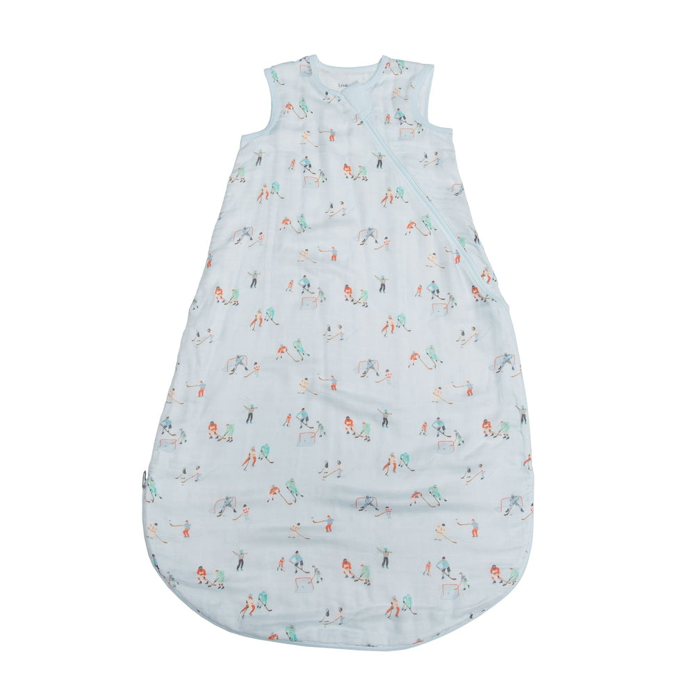 Loulou Lollipop Muslin Lightweight Sleep Bag 0.5 TOG - Ice Hockey