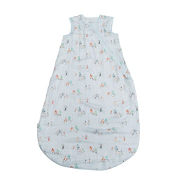 Loulou Lollipop Muslin Lightweight Sleep Bag 0.5 TOG - Ice Hockey