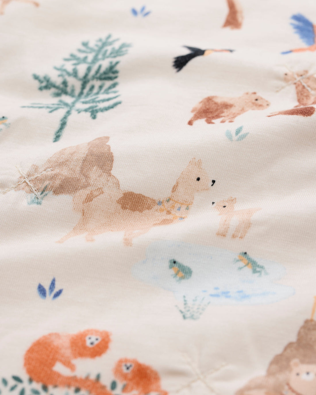 Loulou Lollipop Muslin Quilt Blanket – material and detail view 3 of 4