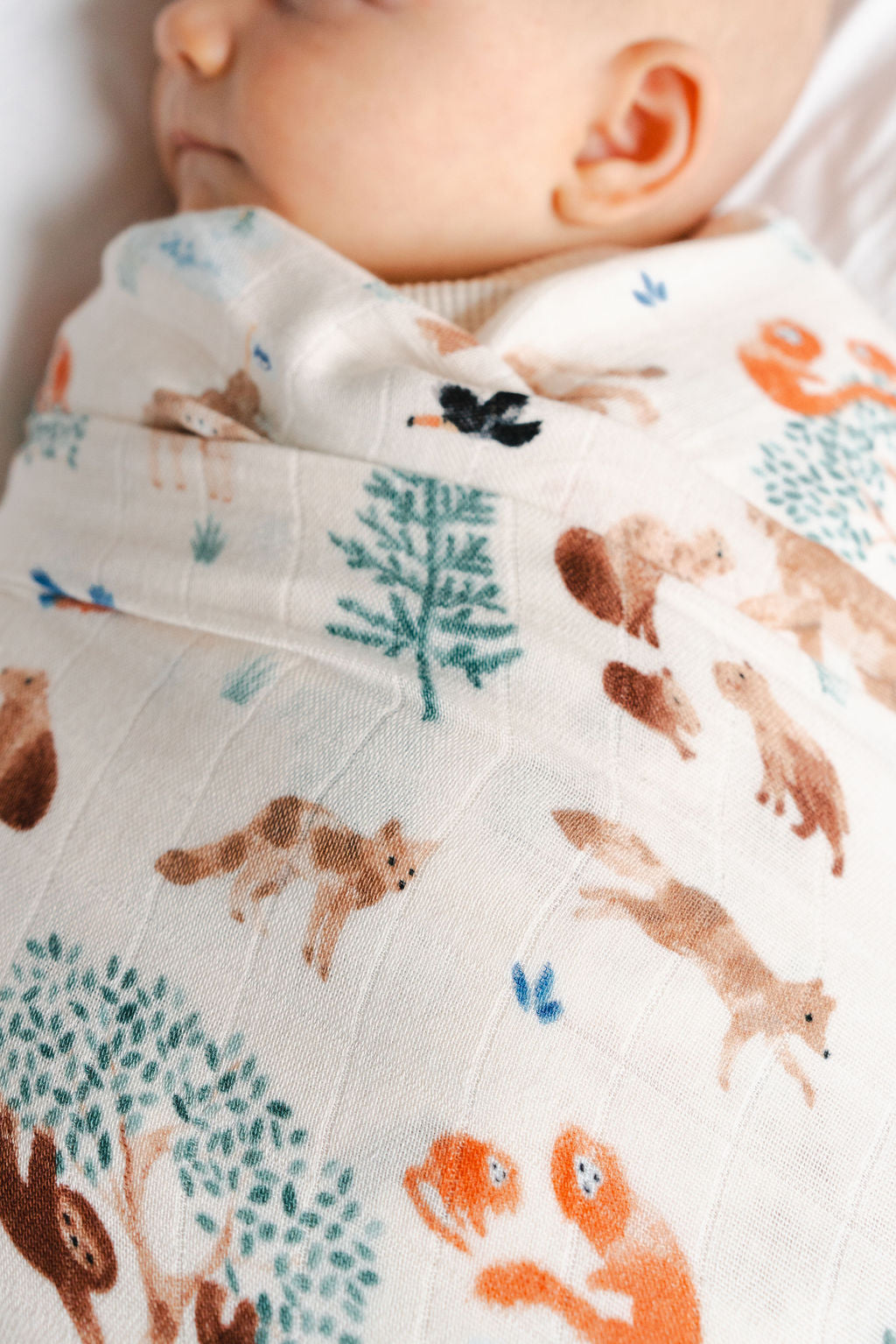 Loulou Lollipop Muslin Swaddle – material and detail view 3 of 5