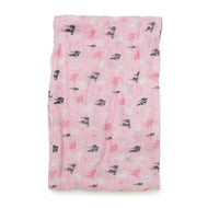 Loulou Lollipop Muslin Swaddle Pink Castle