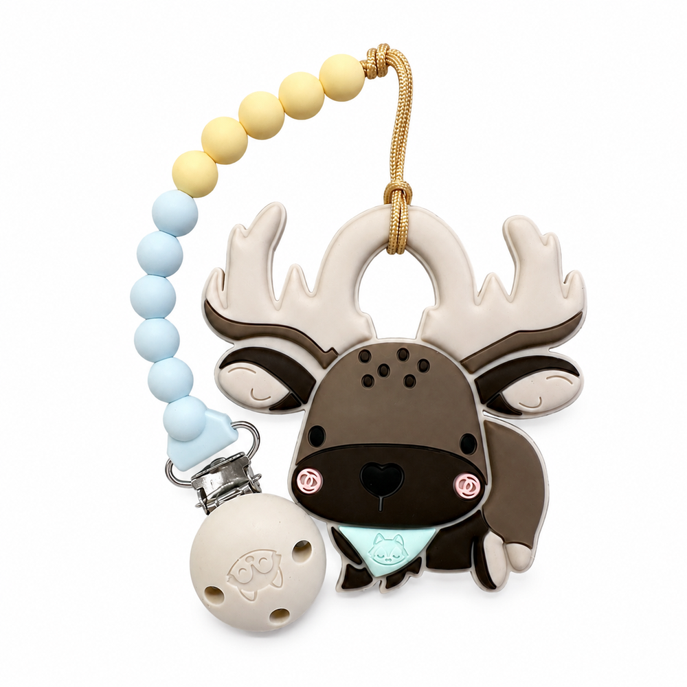 Loulou Lollipop Pacifier Clip Teether Set