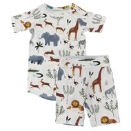 Loulou Lollipop Short Pajama Set Safari Jungle