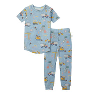 Loulou Lollipop Short Sleeve Long Pants Pajama Set Tiny Engineers