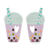 Loulou Lollipop Silicone Teether Taro Bubble Tea
