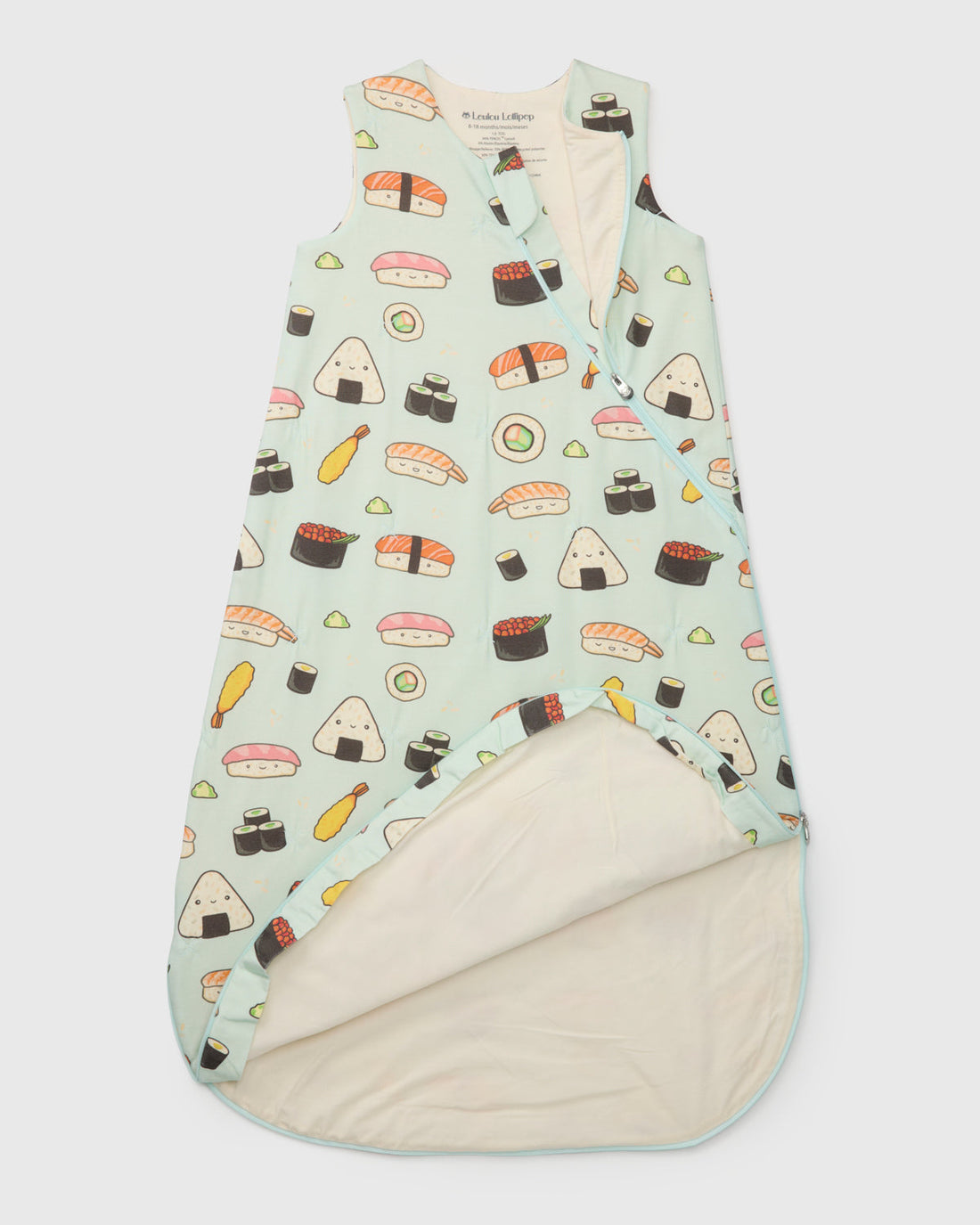 Loulou Lollipop TENCEL™ Sleep Bag 2.5 TOG - Sushi – material and detail view 3 of 4