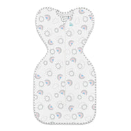 Love To Dream Swaddle Up Original Cotton 1.0 Tog Rainbow White