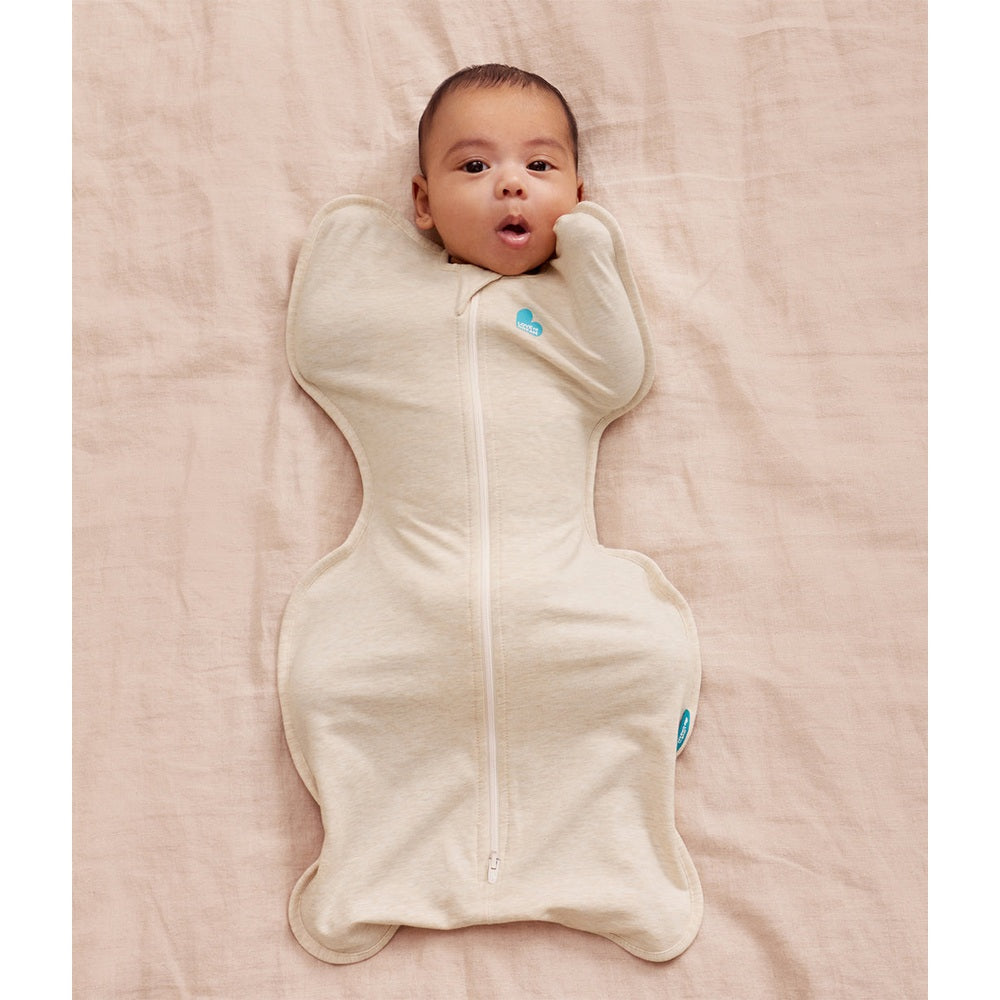Love To Dream Swaddle Up Original Cotton 1.0 Tog Oatmeal front view