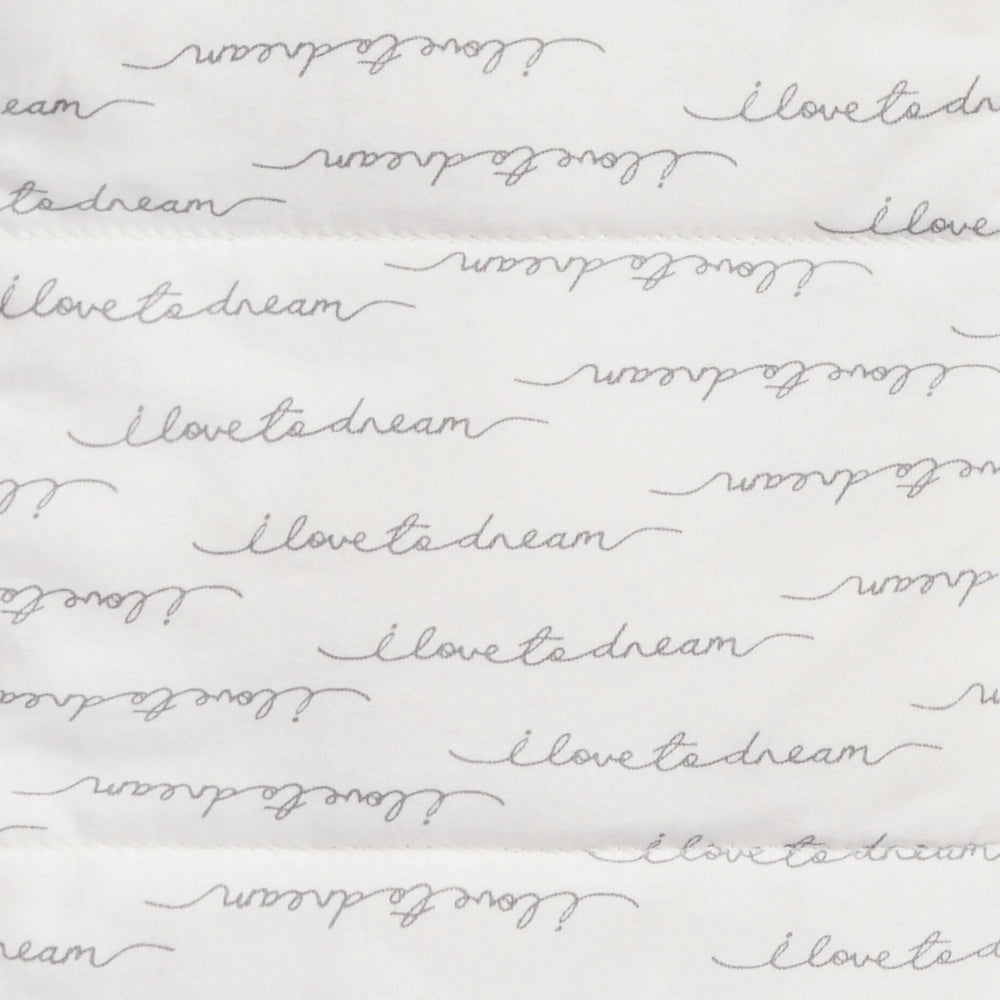 Love To Dream Swaddle Up Quilted Cotton 2.5 Tog Dreamer White