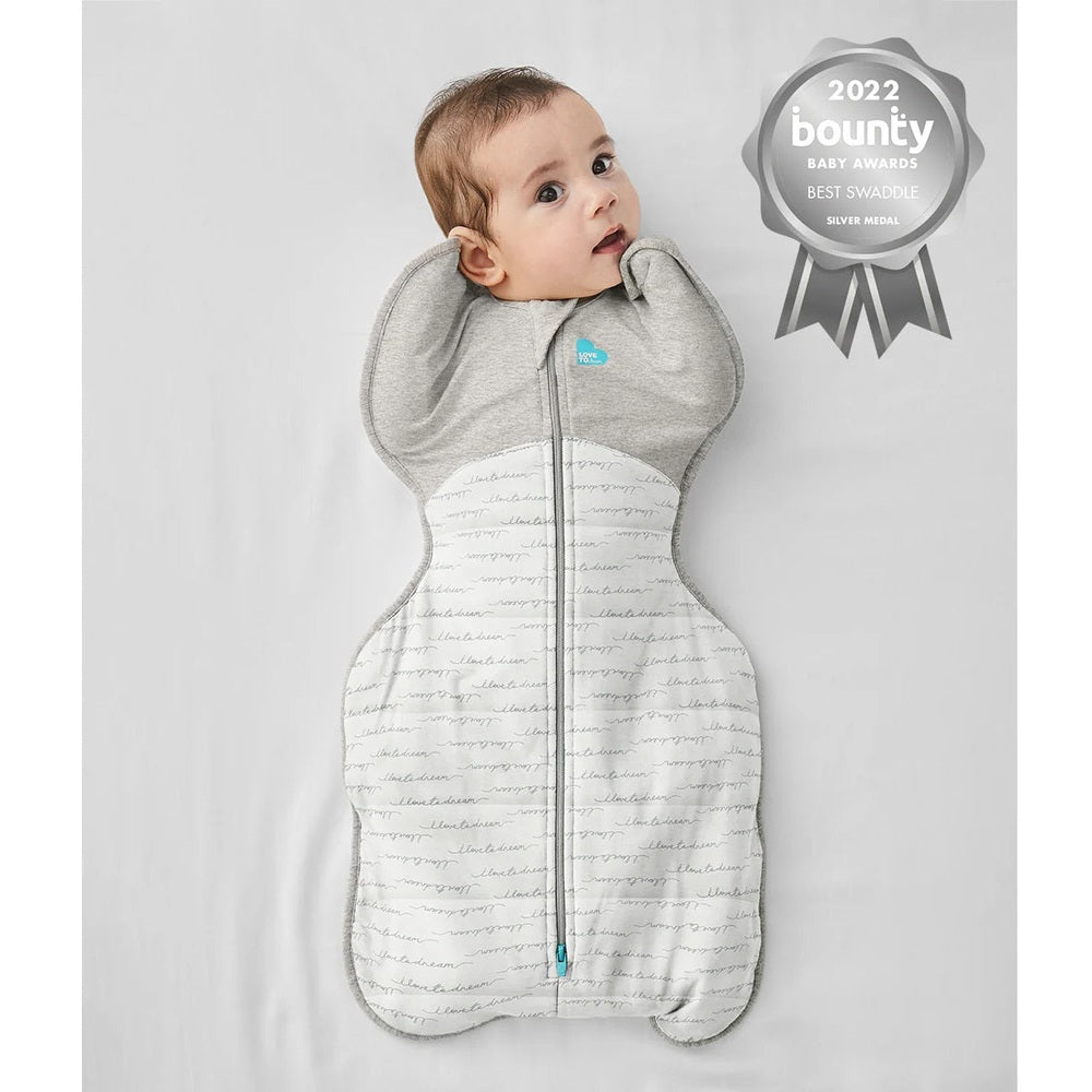 Love To Dream Swaddle Up Quilted Cotton 2.5 Tog Dreamer White