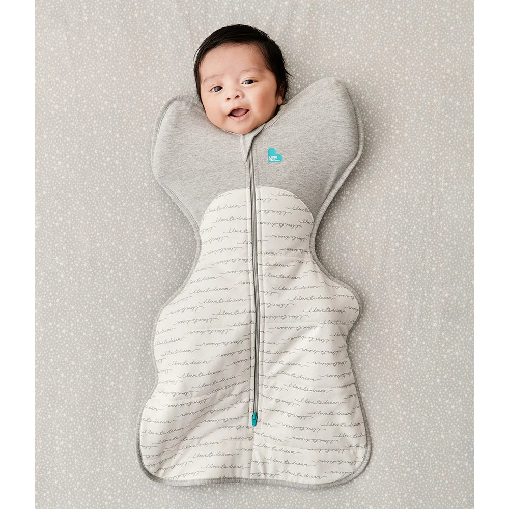 Love To Dream Swaddle Up Quilted Cotton 2.5 Tog Dreamer White