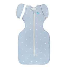 Love To Dream Swaddle Up Transition Bag Viscose From Bamboo 1.0 Tog Mist Blue Boats