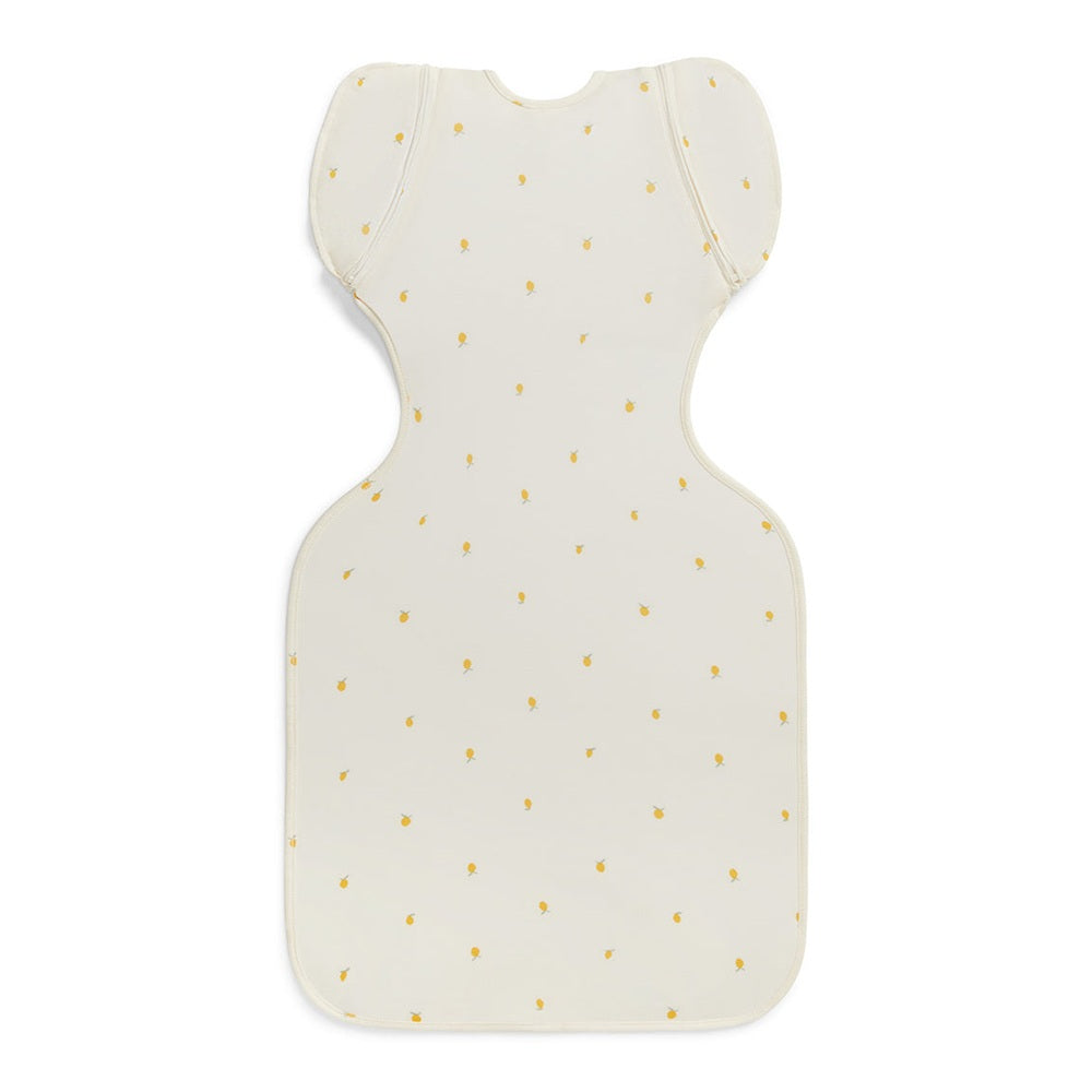Love To Dream Swaddle Up Transition Bag Viscose From Bamboo 1.0 Tog Cream Lemons fabric detail