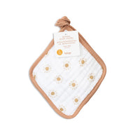 Lulujo Baby Muslin Wash Cloths Suns 3Pack