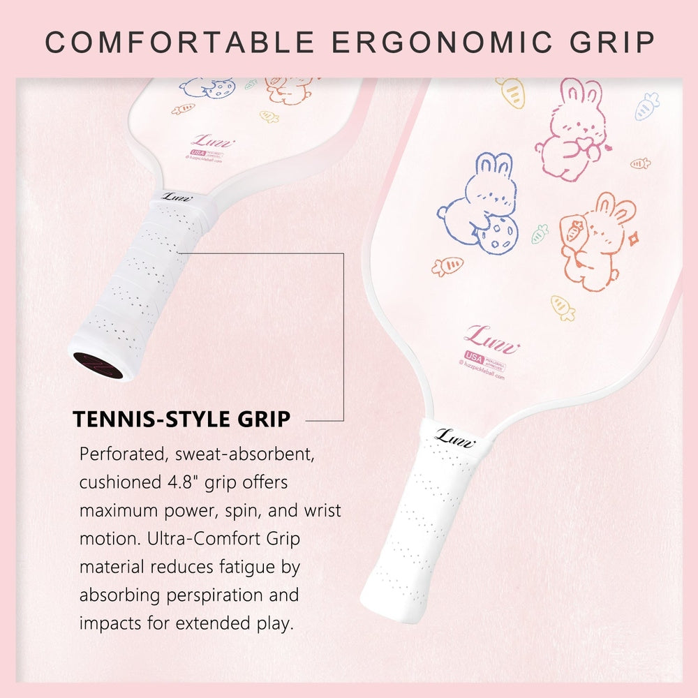 Luzzpickleball Bunny Blitz Original Paddle (16mm) T700 Carbon Fiber