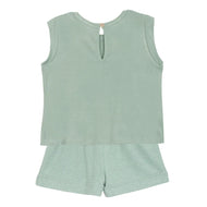 Mabel And Honey Sydney Textured Knit 2 pc Set Green