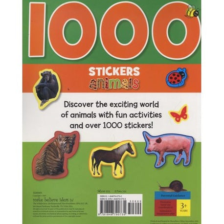 Make Believe Ideas 1000 Stickers Animals pack with colorful animal stickers for kids