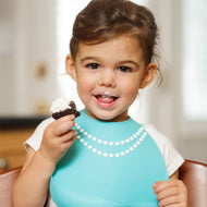 Make My Day Baby Bib Blue Pearl