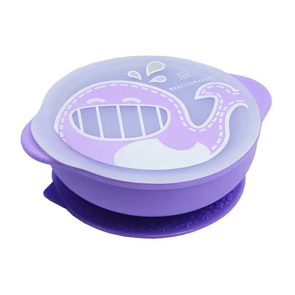 Marcus & Marcus Self Feeding Suction Bowl With Lid