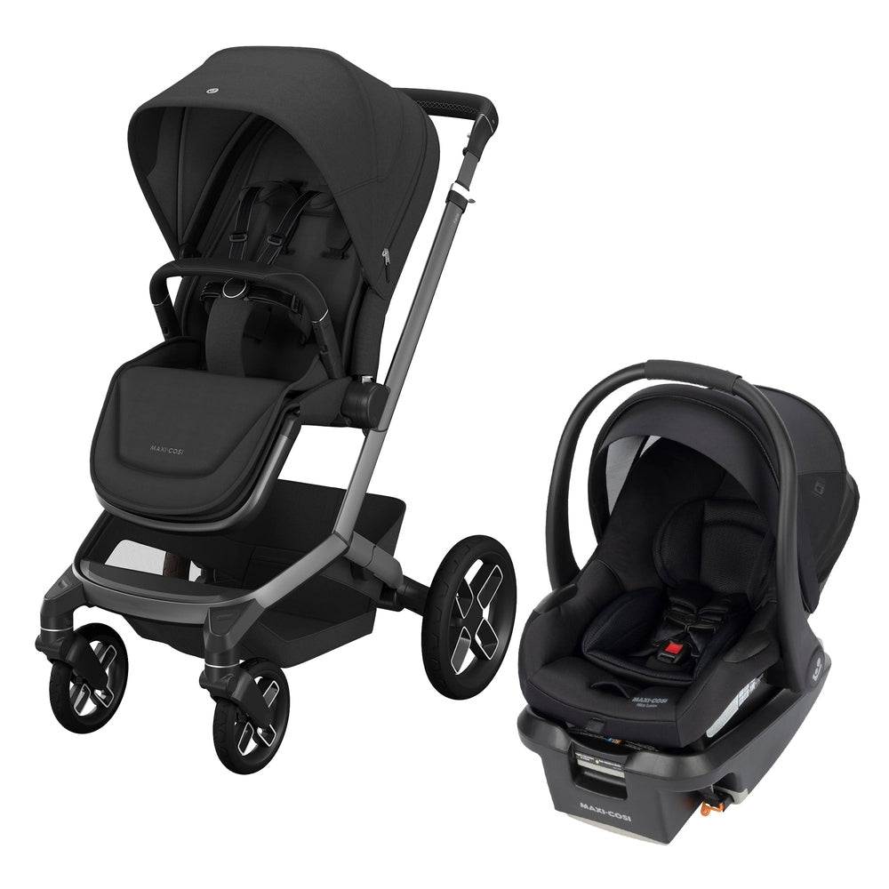 Maxi Cosi Fame Stroller & Mico Luxe+ Car Seat Travel System