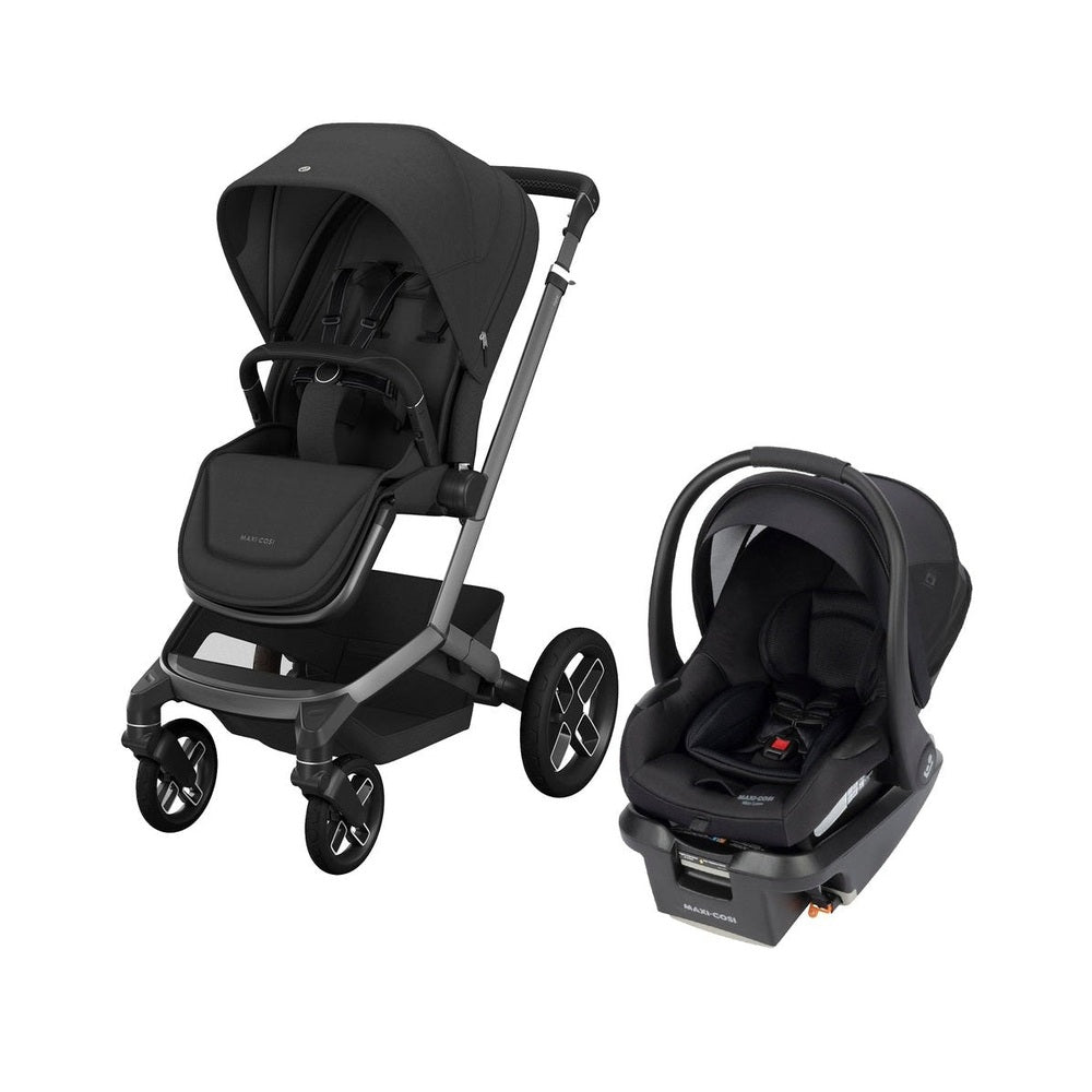 Maxi-Cosi Fame Stroller Mico Luxe+ Car Seat Travel System in Black