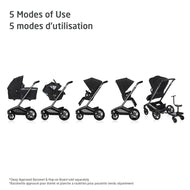 Maxi Cosi Fame Stroller & Mico Luxe+ Car Seat Travel System