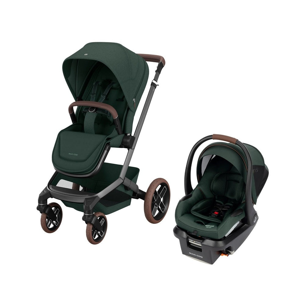 Maxi Cosi Fame Stroller & Mico Luxe+ Car Seat Travel System