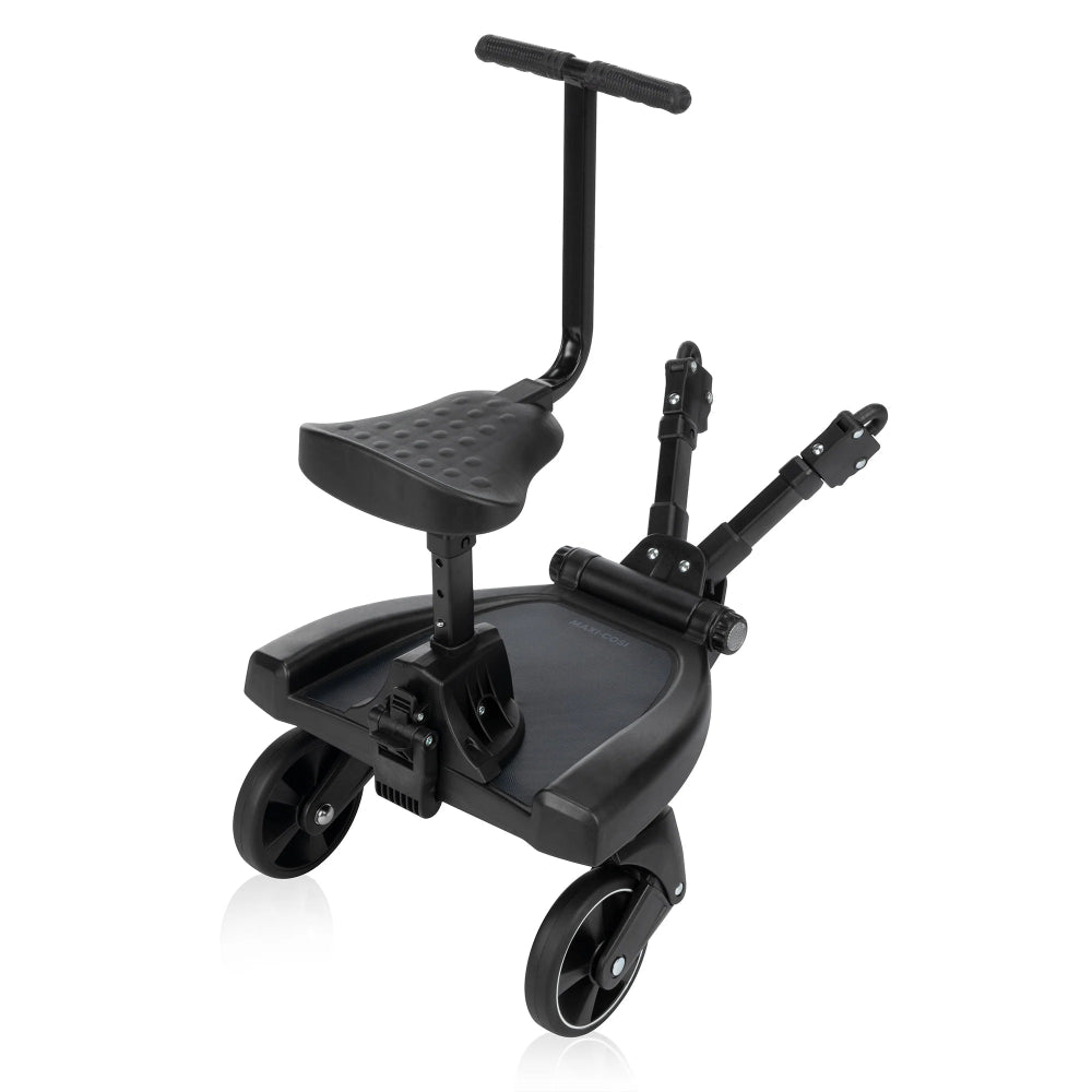 Maxi-Cosi Hop-On Board for strollers, black standing board with adjustable brackets and handlebar