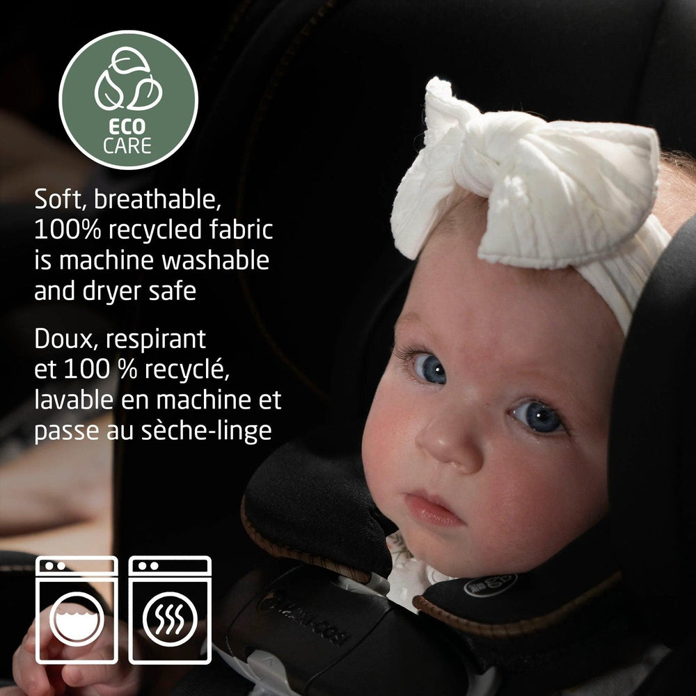 Maxi-Cosi Kani 4-in-1 convertible car seat in black fabric, ECO CARE 100% recycled, machine washable