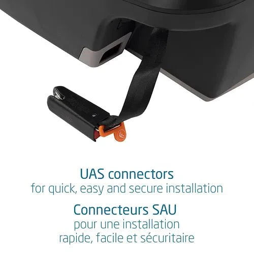 Maxi-Cosi Mico infant car seat base with UAS connectors for quick, secure installation