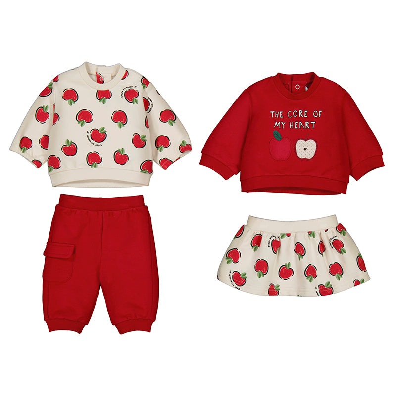 Mayoral 4 piece Knit Set Cherry