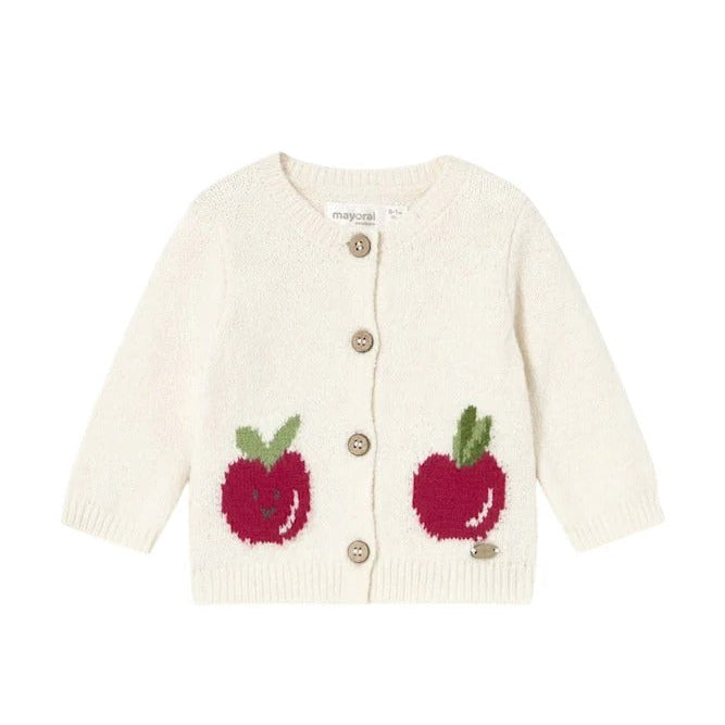 Mayoral Apple Knit Cardigan Pottery