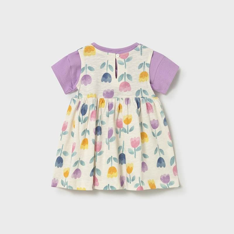 Mayoral Baby 2 Piece Dress Set Lilac