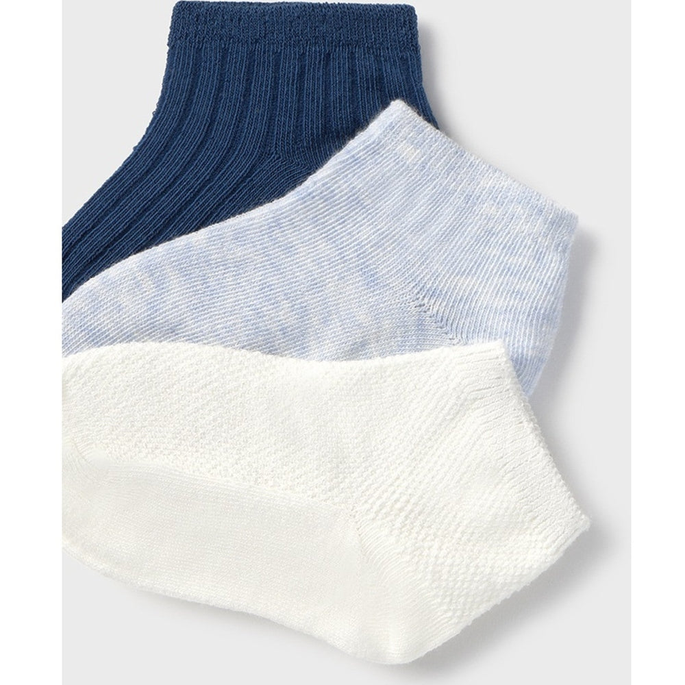 Mayoral Baby 3-Pack Socks Light Blue