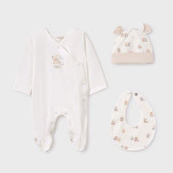 Mayoral Baby 3-Piece Gift Set Natural