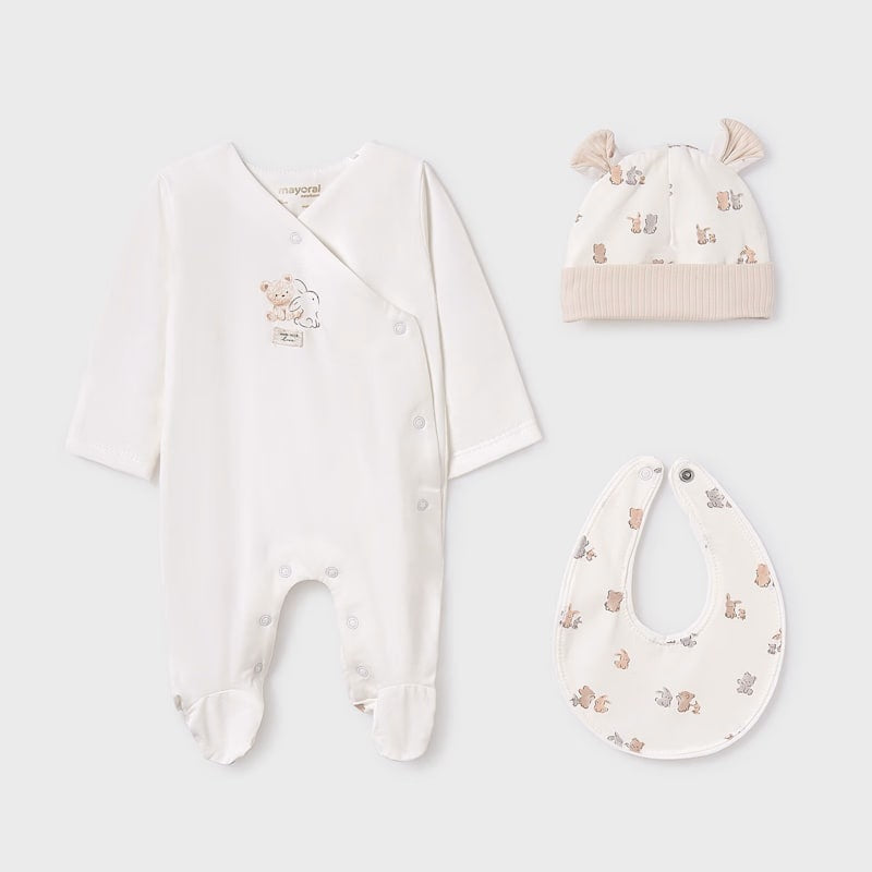 Mayoral Baby 3-Piece Gift Set Natural