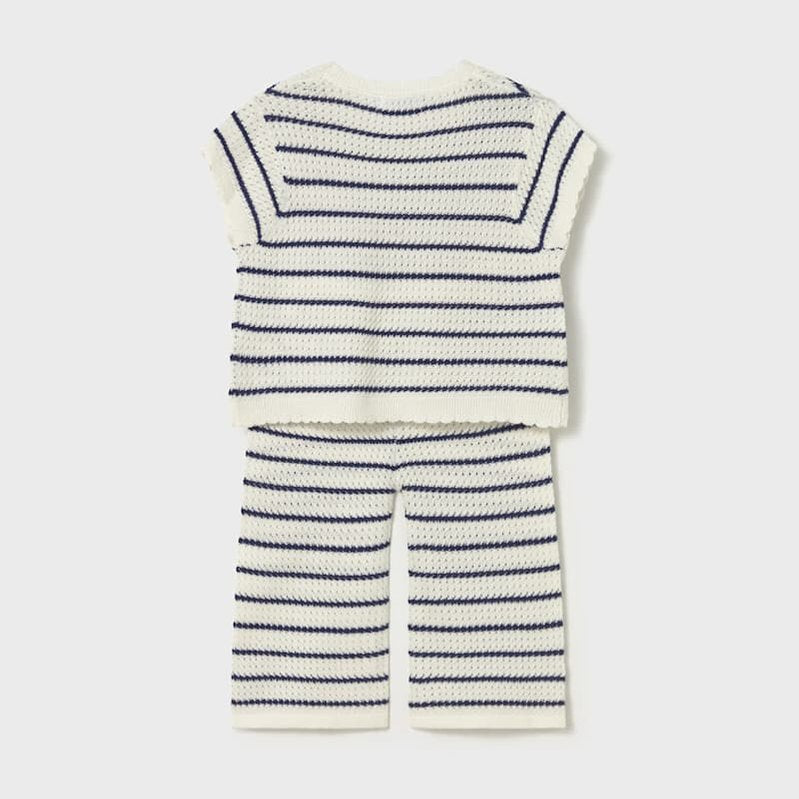 Mayoral Baby Knit Pants Set Natural