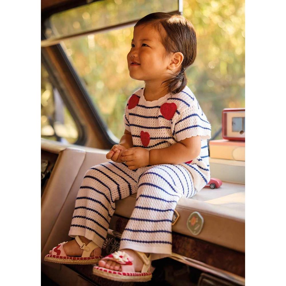 Mayoral Baby Knit Pants Set Natural