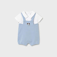 Mayoral Baby Long Bodysuit & Cardigan Set Sky