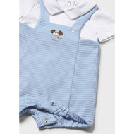 Mayoral Baby Long Bodysuit & Cardigan Set Sky