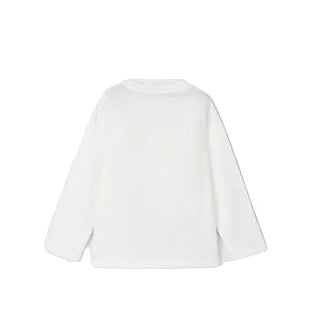 Mayoral Cotton Dinosaur Shirt Cream