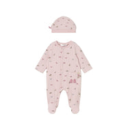 Mayoral Dinosaur Print Romper and Hat Set