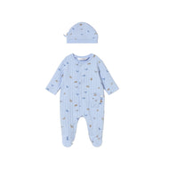 Mayoral Dinosaur Print Romper and Hat Set