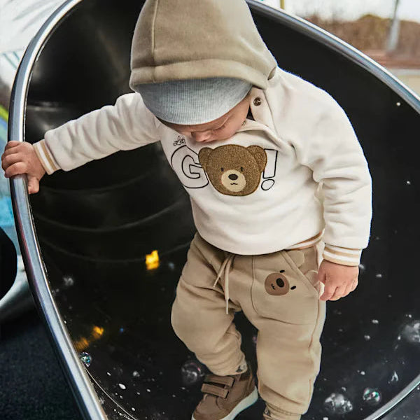 Mayoral Fleece Trousers Latte